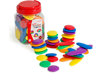 Junior Rainbow Pebbles Jar of 36